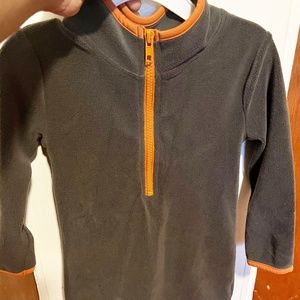 Grey& orange sweater dress